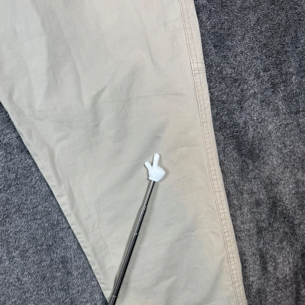 Zara Mens Beige Jogger Pants Elastic Waist Drawstring Global Standards Tan L